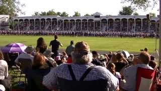 August 2013 Glengarry Highland Games Massed Bands at Maxville Ontario Canada [upl. by Nnaeus285]