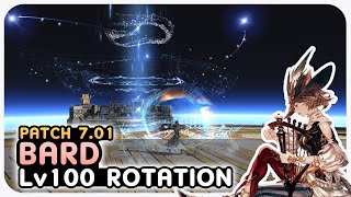 BARD Level 100 Standard Rotation for new bards Showcase  2 Mins  Dawntrail Patch 701 [upl. by Josiah]