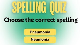 SPELLING QUIZ [upl. by Shurwood]