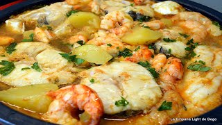 Caldereta de Pescado y Marisco Receta Fácil de Caldereta Marinera explicada paso a paso [upl. by Ymmac607]