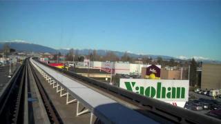 Train Ride Marine DriveAberdeen Vancouver SkyTrain Canada Line [upl. by Connors]