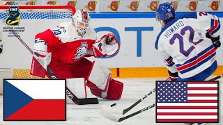 Česko vs USA  Mistrovství Světa U20 Juniorů 2024 [upl. by Isabelle]