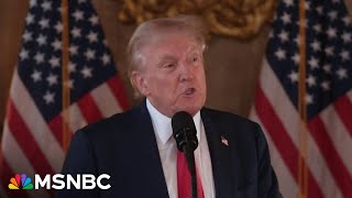 Trump unravels in MaraLago press conference ranting about Kamala Harris crowd size [upl. by Nniuq791]