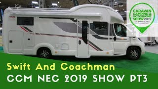 Swift And Coachman  Caravan Camping And Motorhome Show NEC 2019 Pt3 [upl. by Gamali973]