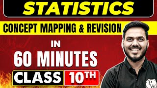 STATISTICS in 60 minutes  Maths Chapter  14  Class 10th Boards [upl. by Xeno]