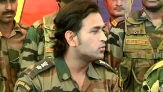 Definitely want to serve Army after cricket MSD [upl. by Sowell]