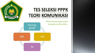 Teori komunikasi Soal PPPK Penyuluh Agama Islam [upl. by Lhok]