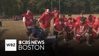 High school football coach with cerebral palsy inspires his team hopes to coach [upl. by Helsell]