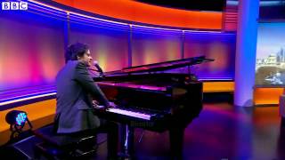 BBC News 4 January 2015 Musician Jamie Cullum donates piano to school [upl. by Eddy]