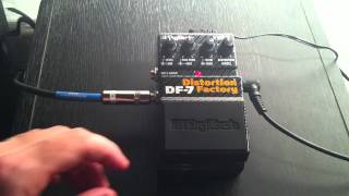 Digitech Distortion Factory DF7 Pedal Demo [upl. by Atiuqcaj]