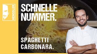 Schnelles Spaghetti CarbonaraRezept von Steffen Henssler [upl. by Atteniuq]