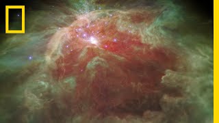 Fly Through a StarStudded Nebula In a New 3D Visualization  National Geographic [upl. by Sirob640]