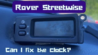 Can I fix the clock in my Rover Streetwise [upl. by Novick]