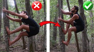 Comment grimper aux arbres sans branches  🌳 How to Climb Trees Without Branches [upl. by Bahner410]