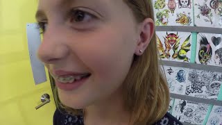 Ear piercings at tattoo parlors [upl. by Munsey]