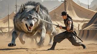 Kung Fu Movie Useless lad awakens his bloodline power and slays a giant mutated wolf kungfu [upl. by Alesiram651]