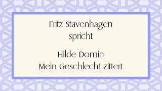 Hilde Domin „Mein Geschlecht zittert“ [upl. by Beverley245]