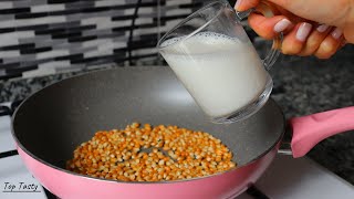 BEST SWEET POPCORN RECIPE YOU WILL EVER EAT  Top Tasty Recipes [upl. by Ihc]