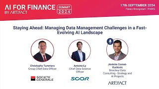 Managing data management challenges in a fastevolving AI landscape with SCOR amp SOCIETE GENERALE [upl. by Suzzy]