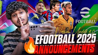 eFootball 2025 ANNOUNCEMENTS 🔥 MAINTENANCE TIME 🛑efootball playgalaxy live [upl. by Pachton101]