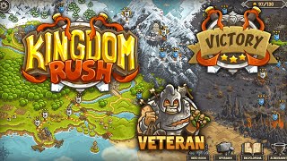 Kingdom Rush FULL GAME walkthrough  Veteran  3 stars [upl. by Einhoj]