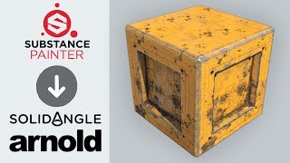 Exporting from Substance Painter to Arnold for Maya 2017  Tutorial [upl. by Alinna958]