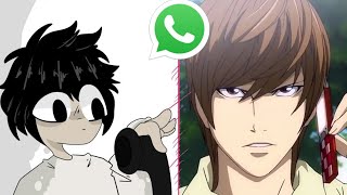 KIRA E L NO WHATSAPP Death NoteEm português [upl. by Yasnil322]