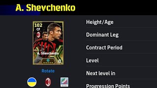 How To Train 102 Rated Shevchenko in eFootball 2024 [upl. by Zorine]