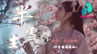 是七叔呢  半生雪（30分鐘循環版）【AWALK推薦】【動態歌詞  Pinyin Lyrics】 [upl. by Gnilsia670]