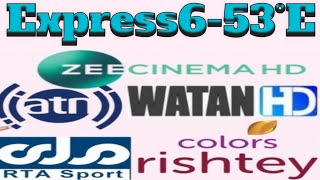 express 53e dish setting Express 53 channel list Express AM6 53e strong TP [upl. by Adnohrahs]