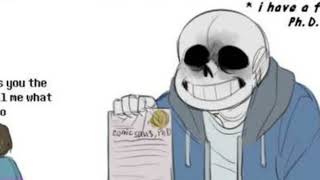 Sans Has a PHD Undertale Comic Dub [upl. by Inamik]