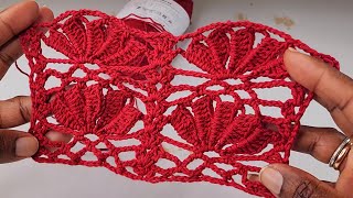 EASY Crochet Rectangle Shawl Pattern  Ideal for Tops Scarf and more [upl. by Enoved]