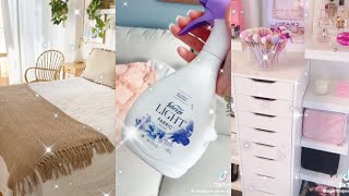 bedroom cleaning and organizing tiktok compilation 🍇🫒🍑 [upl. by Enihpad]