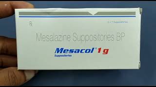 Mesacol 1g Suppositories  Mesalazine Suppositories BP  Mesacol 1gm Suppositories Uses Side effects [upl. by Leafar912]