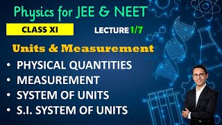 01  Physical Quantities Measurement System of Units  UNITS amp MEASUREMENT  JEE amp NEET [upl. by Elletnohs570]