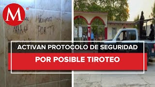 quotPrepárense para el tiroteoquot hallan amenaza en escuela de Oaxaca refuerzan seguridad [upl. by Korten]