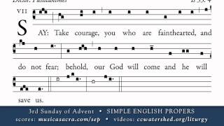 COMMUNION • 3rd Sunday of Advent • SIMPLE ENGLISH PROPERS [upl. by Norreht]