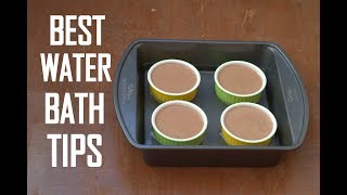 How To Prepare A Water BathBain Marie For Making Caramel Pudding Bread Pudding etc [upl. by Faustus894]