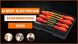 ✅ 10 Best Electrician Screwdriver Set  Insulated Screwdrivers 2020 [upl. by Aissatsana]