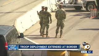 Troop deployment extended at USMexico border [upl. by Odelet]