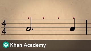 Lesson 2 Rhythm dotted notes ties and rests  Music basics  Music  Khan Academy [upl. by Dian]