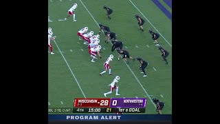 Wisconsin WR Chimere Dike 4th Qtr TD vs Northwestern  Big Ten Football [upl. by Lough]