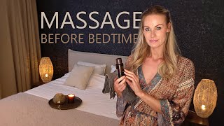 CLOSEUP ASMR  Relaxing Massage amp Personal Attention before Bedtime [upl. by Lewanna]