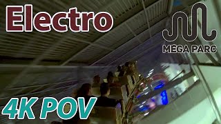 Electro Mack Indoor Mall Coaster AKA Capitale Express  Backseat 4K POV  Mega Parc  July 2019 [upl. by Nayrb]