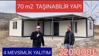 Konteyner ev Kullanım Alanı 42 m2 birleştirmeli yapı  container house [upl. by Eterg]