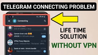 Telegram Connecting Problem How To Fix  Life Time Solution 2024  Use Telegram Without VPN [upl. by Benia]