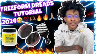 HOW TO GET FREEFORM DREADS IN 2024 tutorial [upl. by Warp]