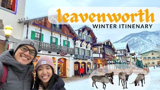 LEAVENWORTH WASHINGTON Travel Itinerary  Downtown Reindeers Sleigh Ride [upl. by Pascoe]