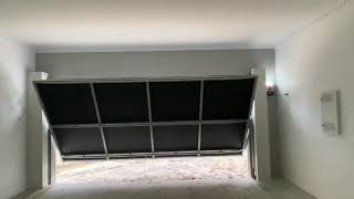 Behind the head counter weight garage door with door height weight covers [upl. by Hesler]