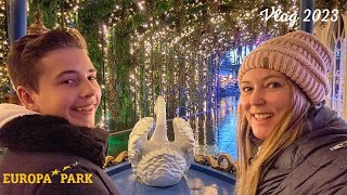 Europapark Winterzauber im Sonnenschein mit Riesenrad quotBellevuequot Vlog 2 Tag [upl. by Haneekas]